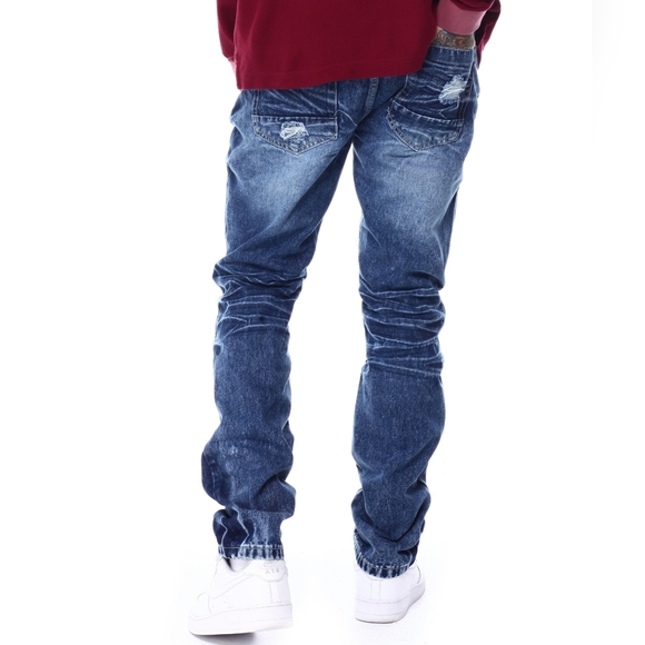 #SWITCH REMARKABLE #Slim Taper Fit Moto & #Stich Denim with Paint Splashes - Picture 3 of 17